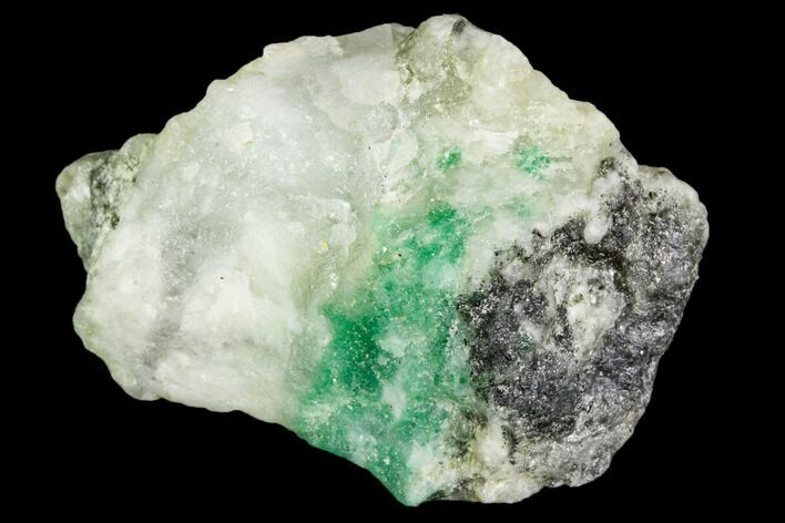 Beryl (Var Emerald) in Calcite - Khaltoru Mine, Pakistan #112074